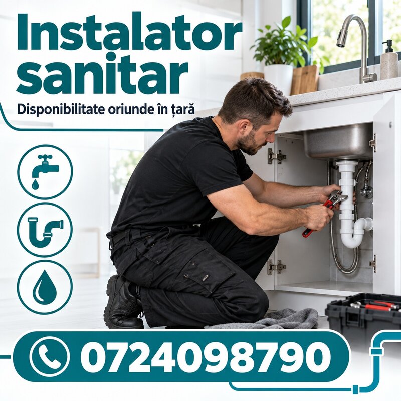 Instalator sanitar - Interventii complete!